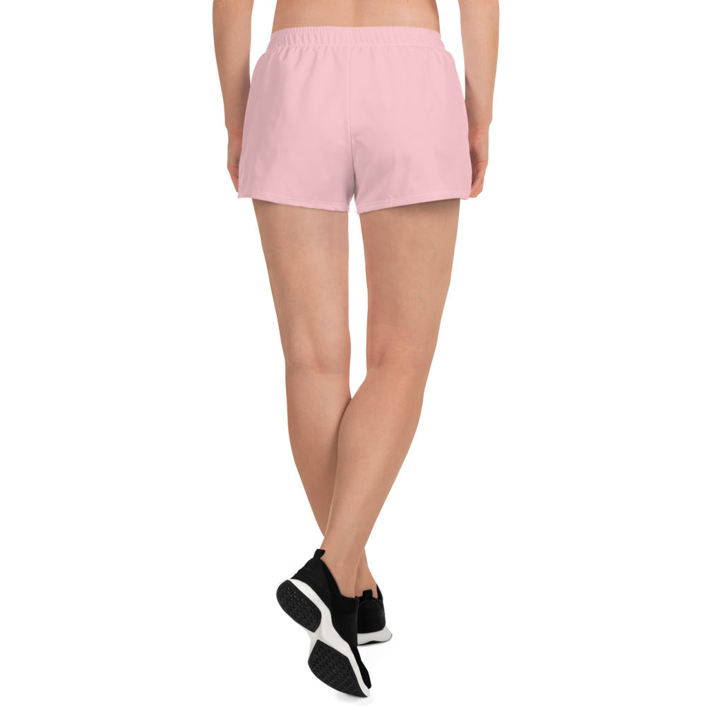 Women's Light Pink Athletic Short Shorts