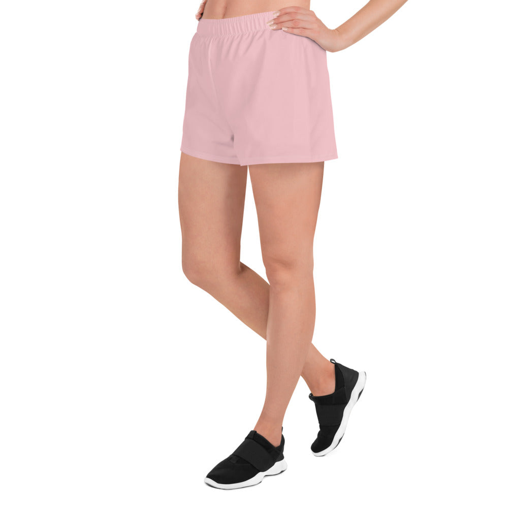 Women's Light Pink Athletic Short Shorts