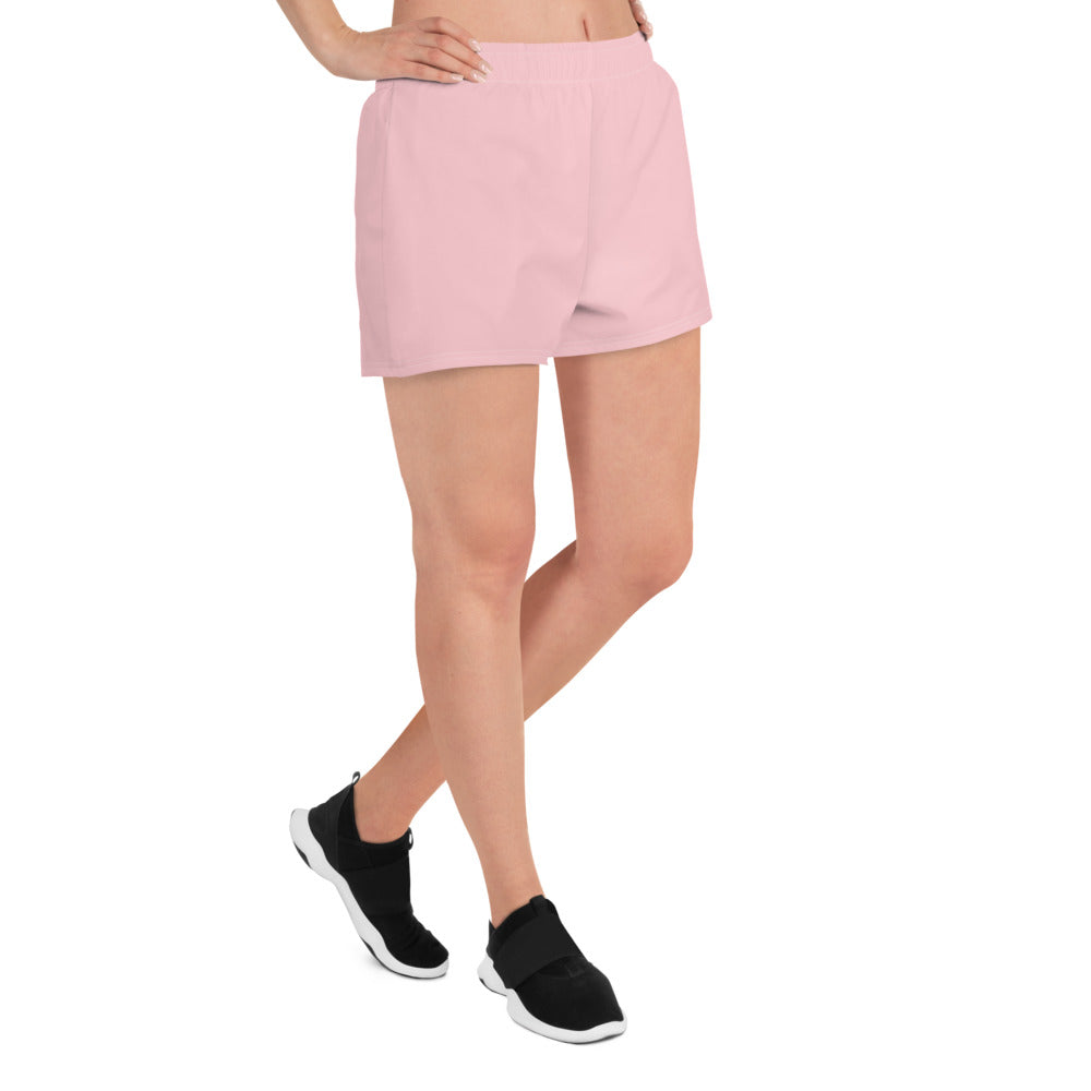 Women's Light Pink Athletic Short Shorts