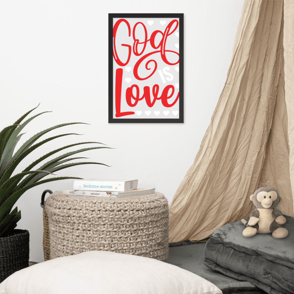 God is Love Framed Poster