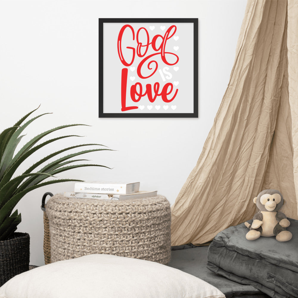 God is Love Framed Poster