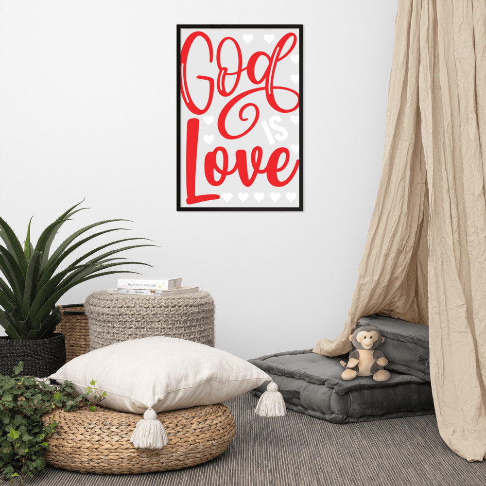 God is Love Framed Poster