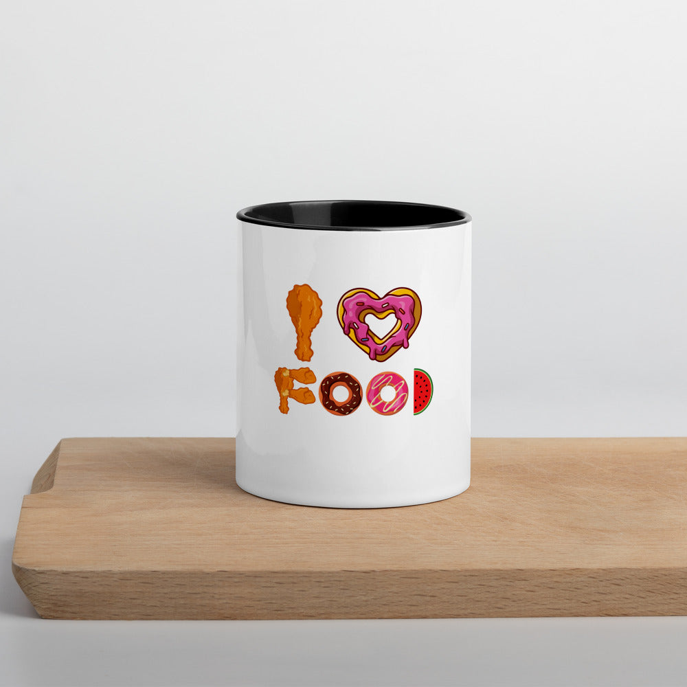 I Love Food Mug with Color Inside
