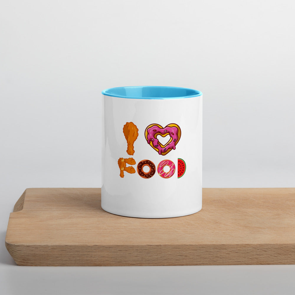 I Love Food Mug with Color Inside