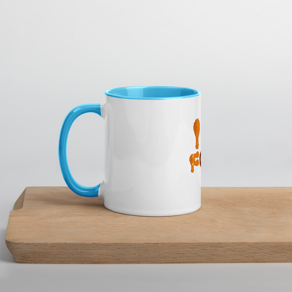 I Love Food Mug with Color Inside