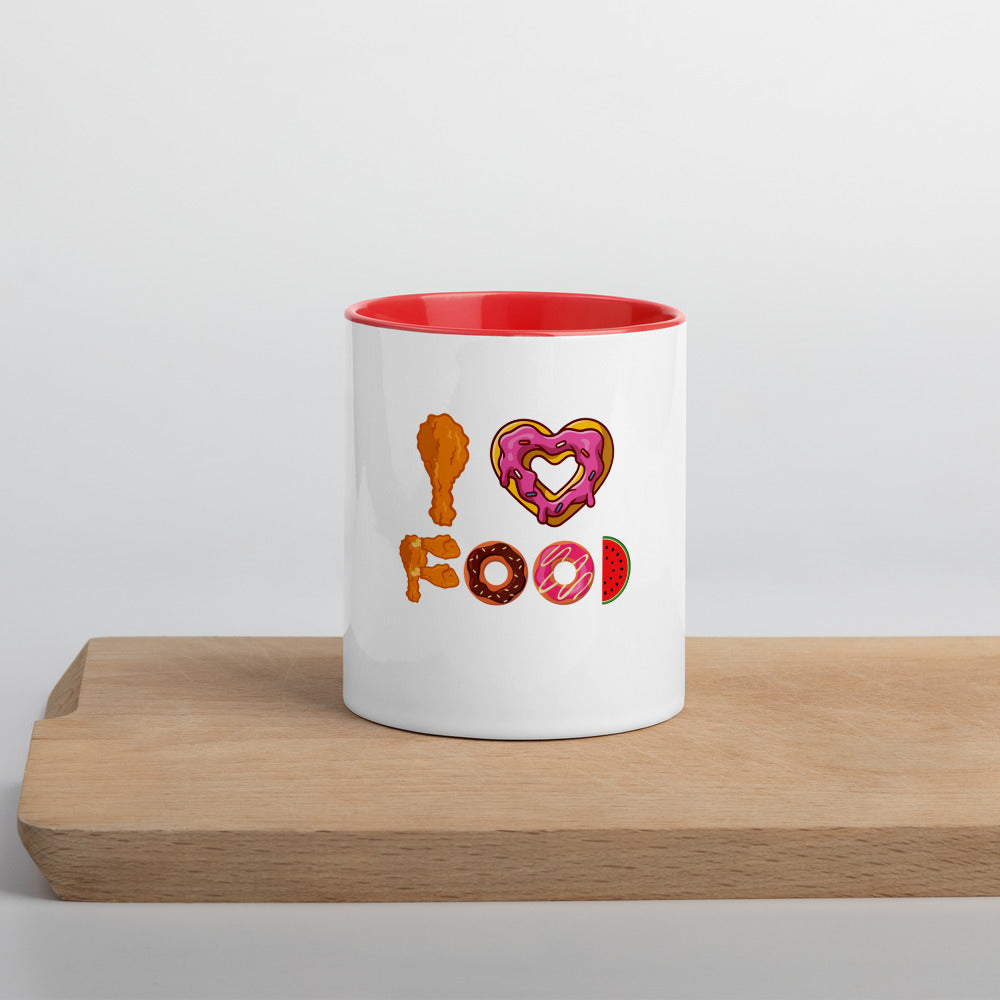 I Love Food Mug with Color Inside