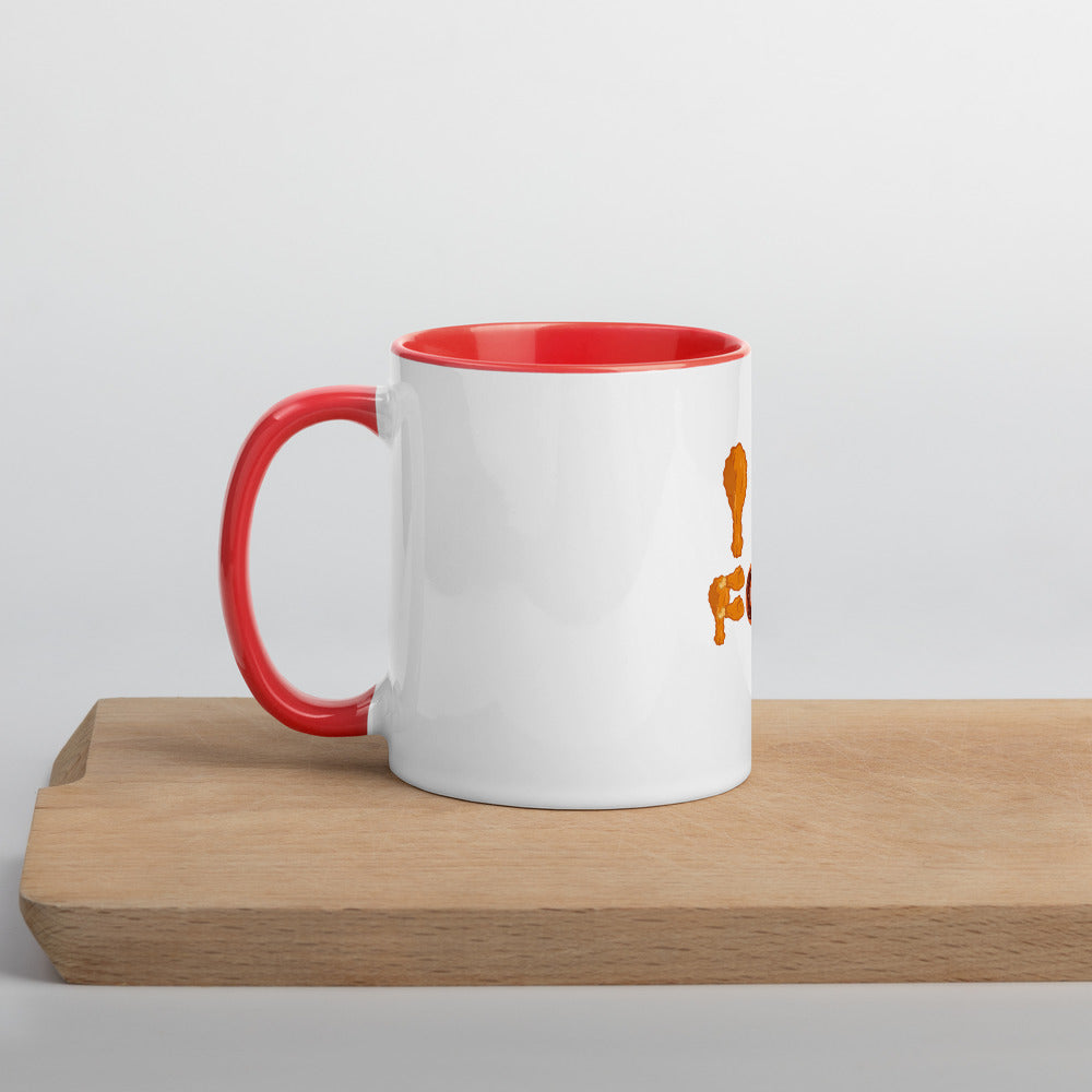 I Love Food Mug with Color Inside