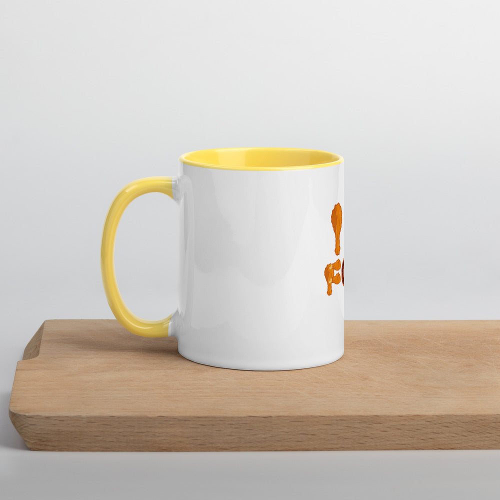 I Love Food Mug with Color Inside